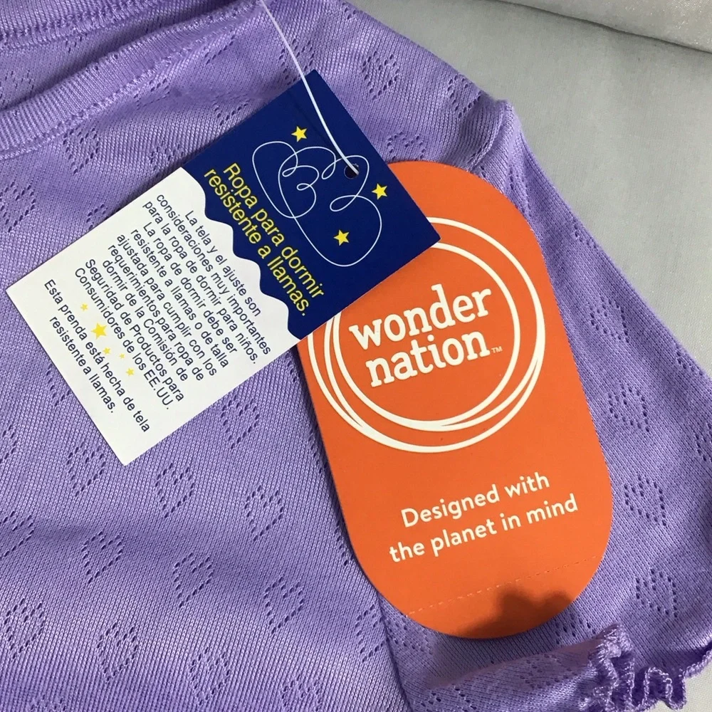 Wonder Nation Lilac Kids Pajama Set